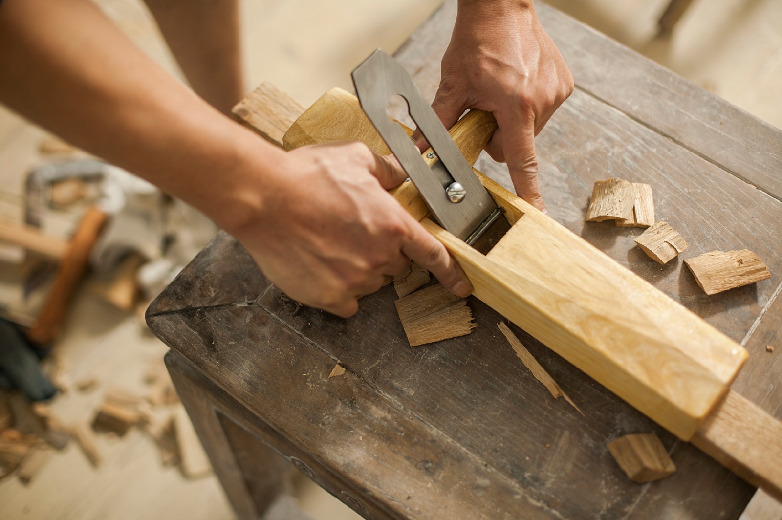 Hand finishing detail